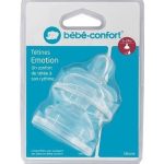 Bebe Confort - Tétines Emotion Col large T3 (x2) - 3 vitesses (6-24M +)