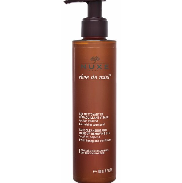 Nuxe Rêve de miel Gel nettoyant et démaquillant visage - 200 ml