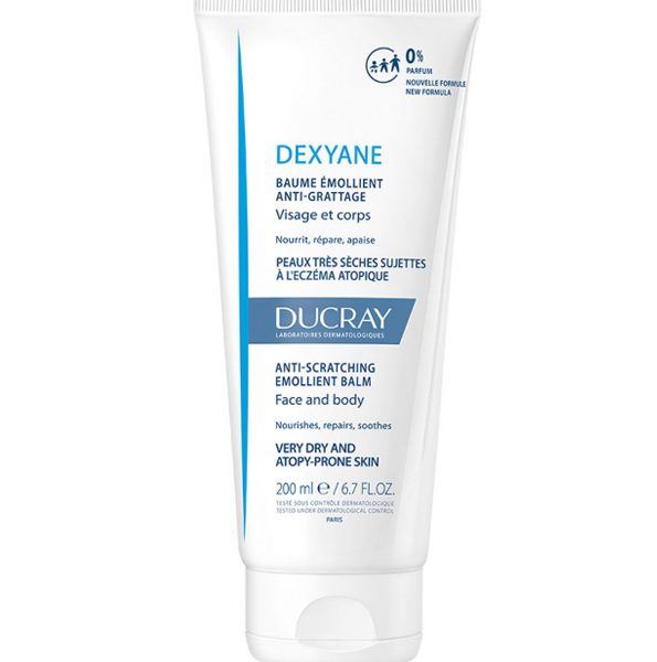 Ducray — Baume Émollient Anti-grattage — Crème pour peaux très sèches et à tendance atopique — Dexyane 200 ml