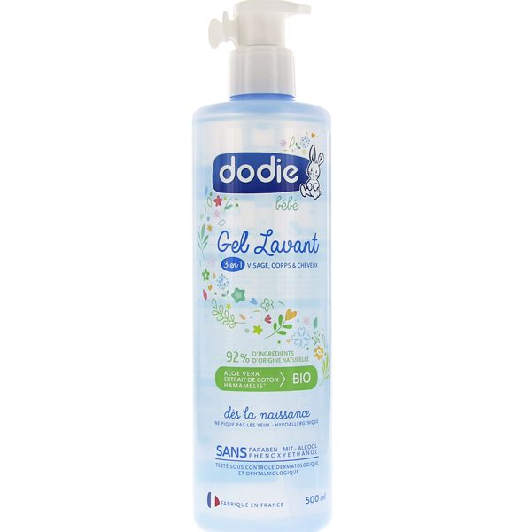 Dodie - Gel lavant 3 en 1 flacon Pompe - 500 ml