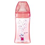 DODIE BIBERON INITIATION+ 270ML ROSE LICORNE 0-6 M TÊTE RONDE 3 VIT D2