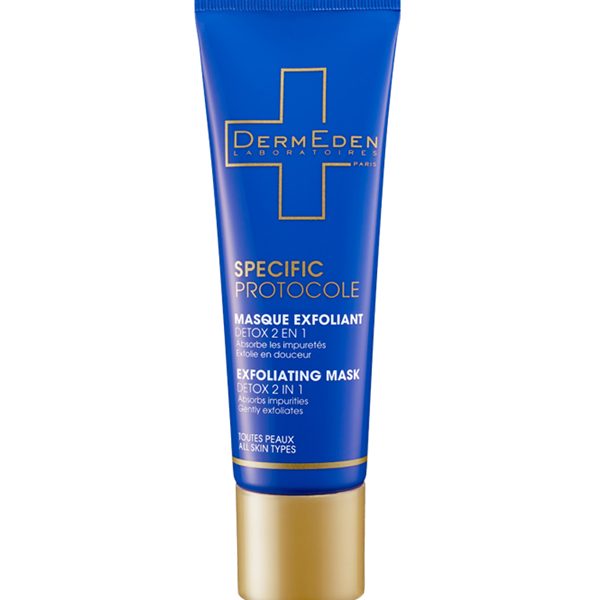 Dermeden Masque Exfoliant Detox 2en1  tube - 50 ml