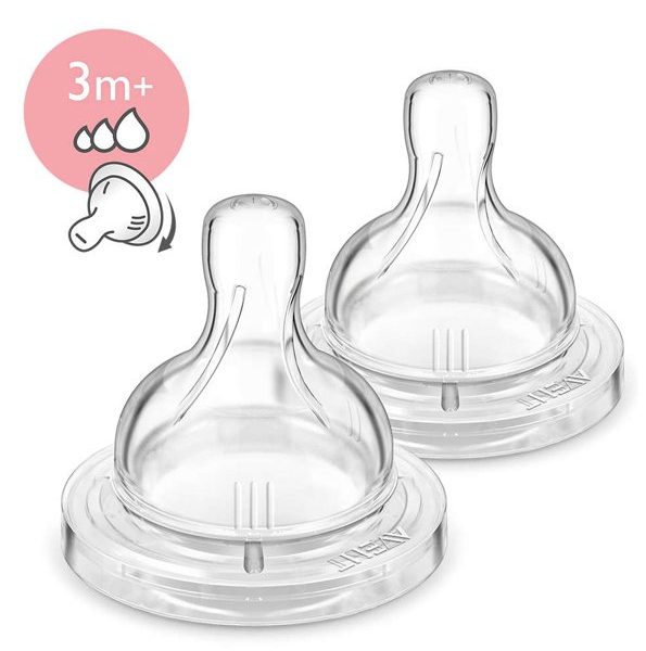 Avent - SCF635/27 - Tétine Anti-Colic 3 mois et + (Débit Variable)