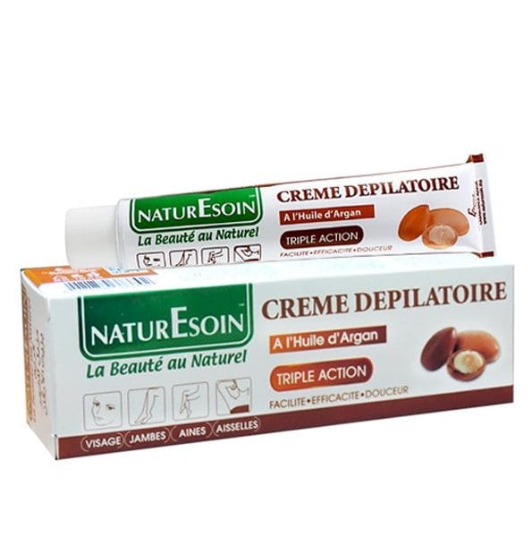 NaturEsoin Crème Dépilatoire à l'Huile d'Argan - 50 ml
