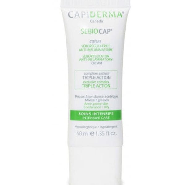 Capiderma - Sebiocap Crème anti-inflammation pour peaux à tendance acnéique - 40 ml