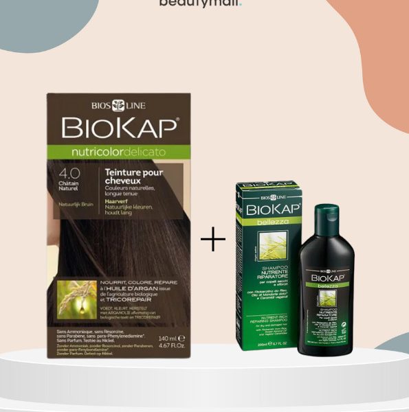 Biokap Delicato 4.0 140ml+shampoing nourissant reparateur 100ml pack