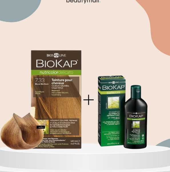 Biokap Delicato 7.33 140ml+shampoing nourissant reparateur 100ml pack