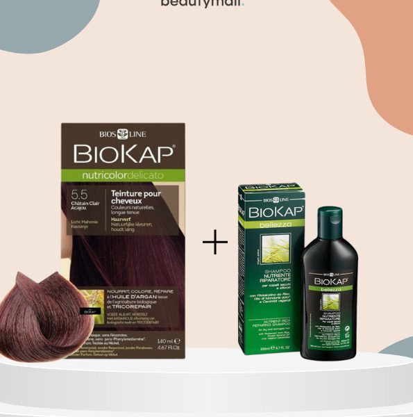 Biokap Delicato 5.5 140ml+shampoing nourissant reparateur 100ml pack