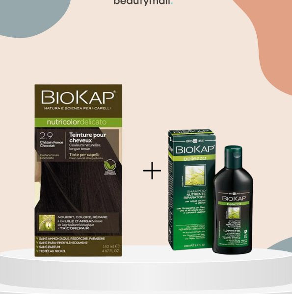 Biokap Delicato 2.9 140ml+shampoing nourissant reparateur 100ml pack