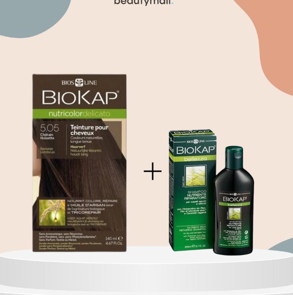 Biokap Delicato 5.05 140ml+shampoing nourissant reparateur 100ml pack