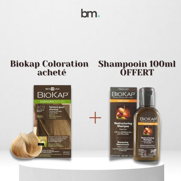 Biokap Delicato Rapid 4.05 140ml+ Shampoing Restructurant 100ml Pack