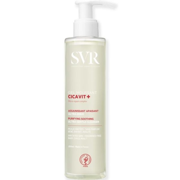 Svr Cicavit+ Gel Moussant Assainissant Apaisant Ultra Doux 200ml