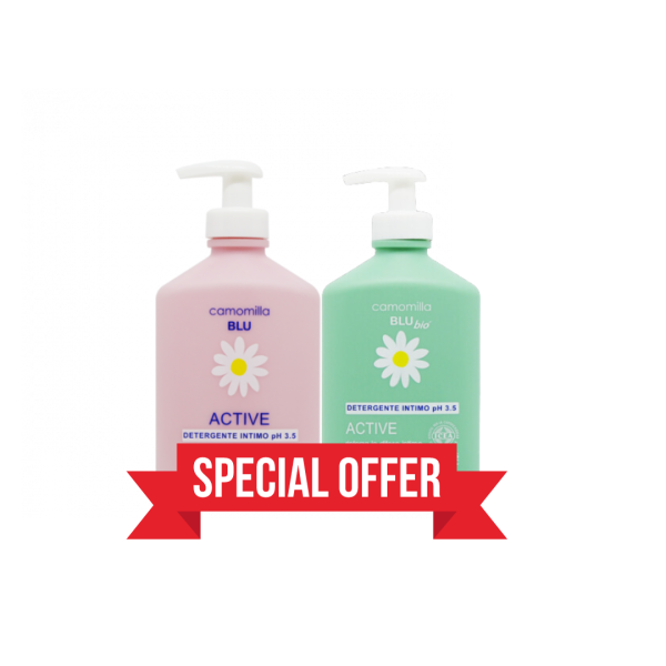 Camomilla Blu Active Nettoyant Intime + Active Cosmos Organic