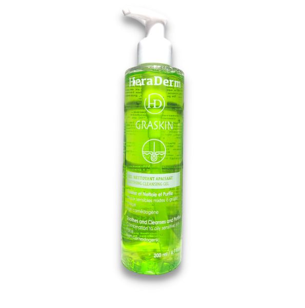 Heraderm Graskin Gel Nettoyant Apaisant 200ml