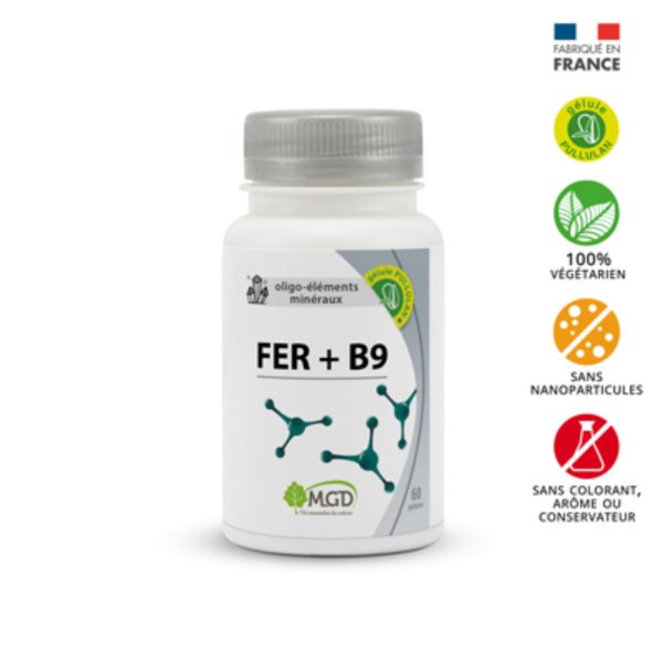Mgd Nature Fer + B9 60 gelules