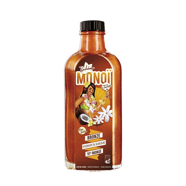 Vahéma Monoi Soin satin Bronze - 51% Monoï - 100ml