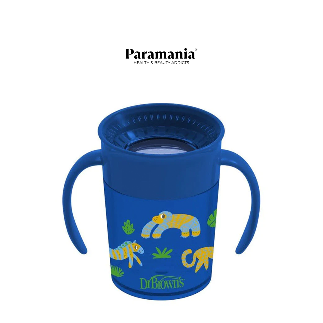 Paramania-Dr brown's Goblet avec poignees DecoBleu 200ml TC71006-INTL-psd Dr brown's Goblet avec poignees DecoBleu 200ml TC71006-INTL – Image 1