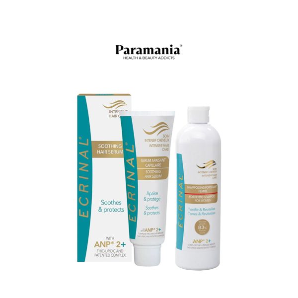 Ecrinal Shamp Femme 400ml+serum apaisant capillaire offert pack