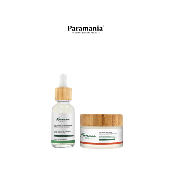 Moroccan Beauty Routine Morning+ "Creme de jour 50ml+Serum Vit E"