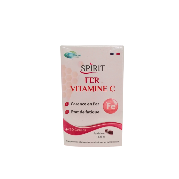 Spirit Fer & vitamine C 30 Gelules