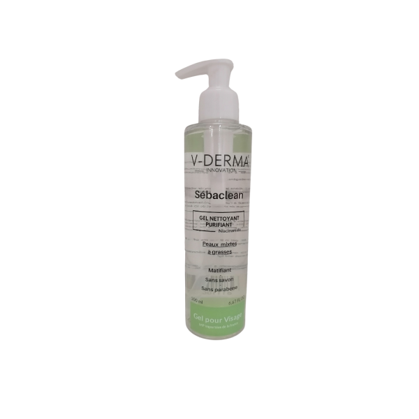 V-Derma Sebalean gel nettoyant purifiant 200ml