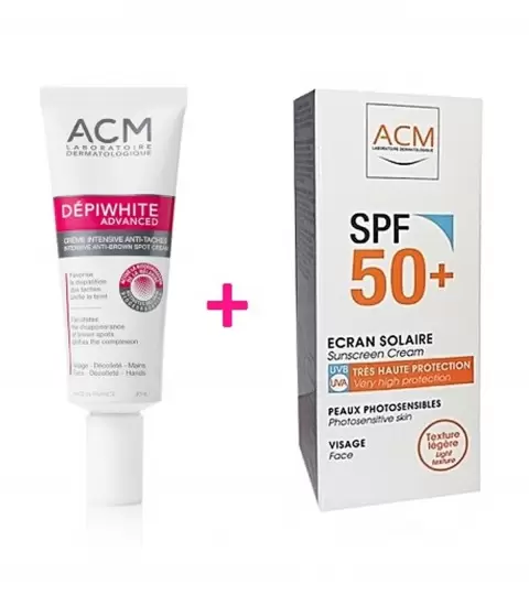 Depiwhite advanced creme 40ml+Medisun creme spf50+ 50ml pack