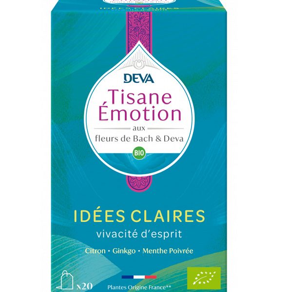 DEVA Tisane Emotion Idées Claires Vivacité d'esprit 20 Sachets