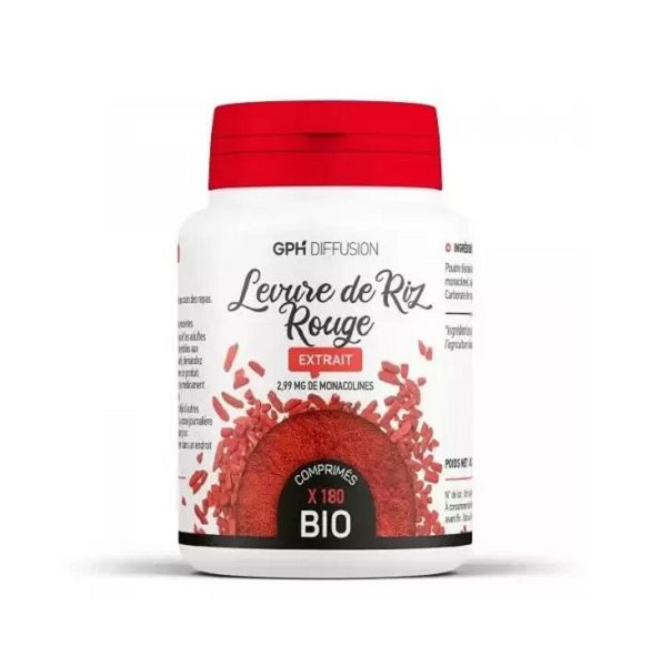 GPH Diffusion Levure de Riz Rouge 180 Gelules