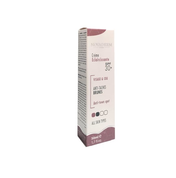 Novaderm Creme Eclaircissante spf30+ 50ml