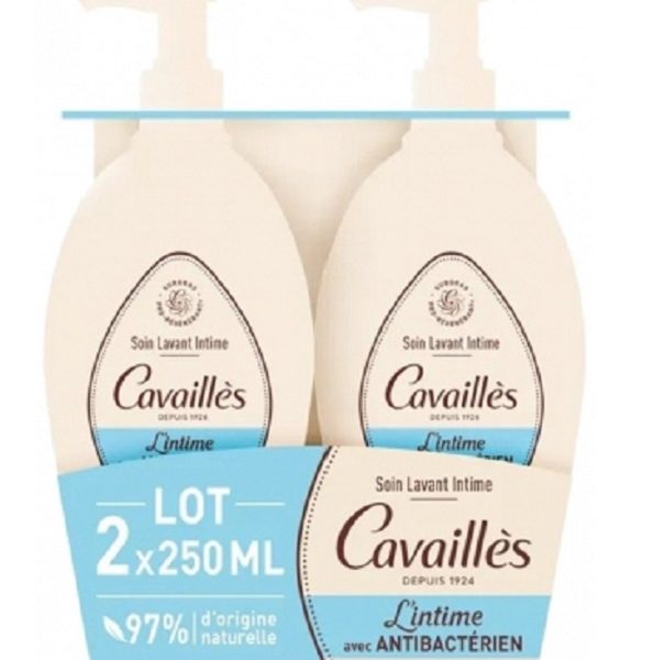 Rogé Cavaillès Soin Lavant Intime Antibactérien Lot de 2 x 250 ml