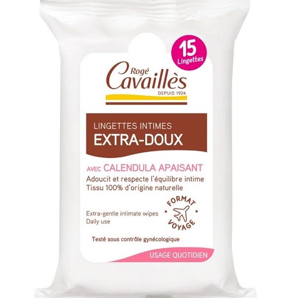 Rogé Cavailles Lingettes Extra Doux 15unités