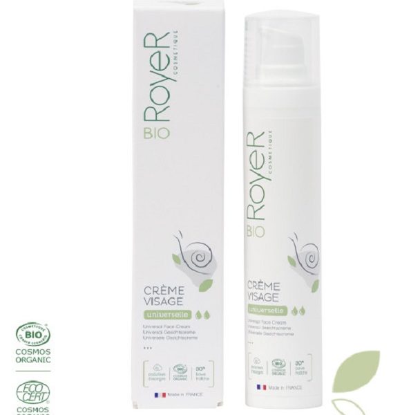 RoyeR Crème visage Universelle hydratante bave d’escargot bio 50 ml