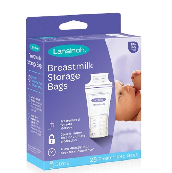 Lansinoh Sachets de Conservation du Lait Maternel 25 Unités