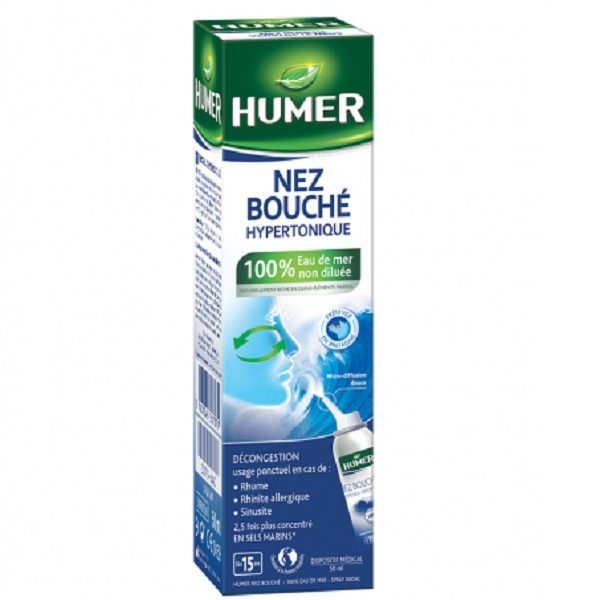 HUMER SPRAY NEZ BOUCHE HYPERTONIQUE 50ML