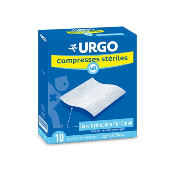 URGO COMPRESSES STÉRILES DE GAZE 20cmX20cm