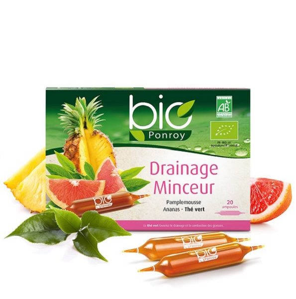 Yves Ponroy Ampoules Drainage - Minceur Bio - 20 ampoules