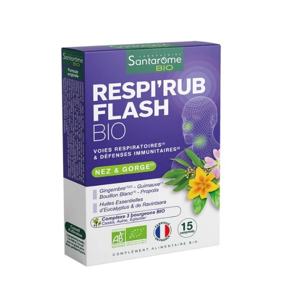 SANTAROME RESPI'RUB FLASH 15 COMPRIMES