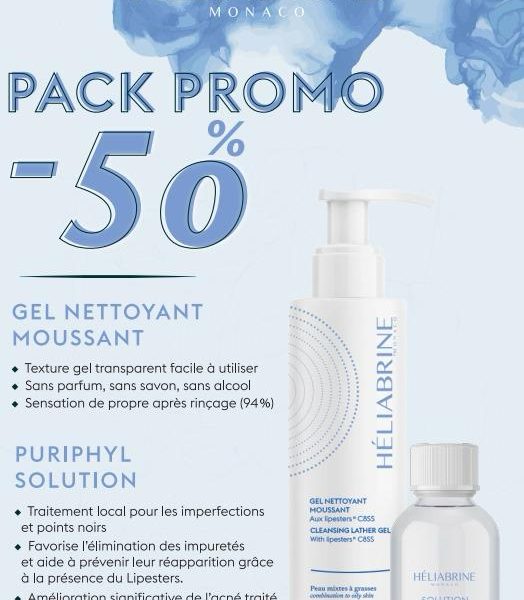 HELIABRINE HA GEL NETTOYANT MOUSSANT 200ML = Ha Puriphyl Solution 30ml Offerte
