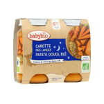 BABYBIO BONNE NUIT CAROTTE PATATE DOUCE & BLE 2*200G