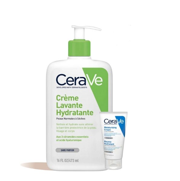 Cerave Creme Lavante Hydratante 473ml+ Mini Baume pack