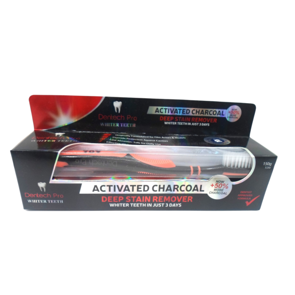 Dentech Pro Activated Charcoal bad & dentifrice 150g