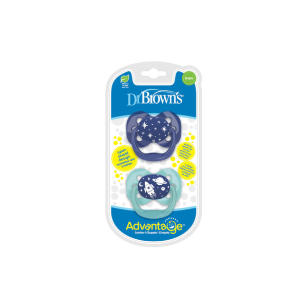 Dr Browns 2 suc Advantage Blue & vert 0-6m PA12002-INTLX