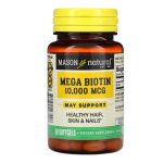 Mason Natural Mega Biotin 50 Softgels