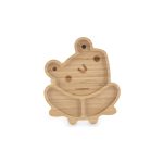 Miniland Assiette En bois Grenouille