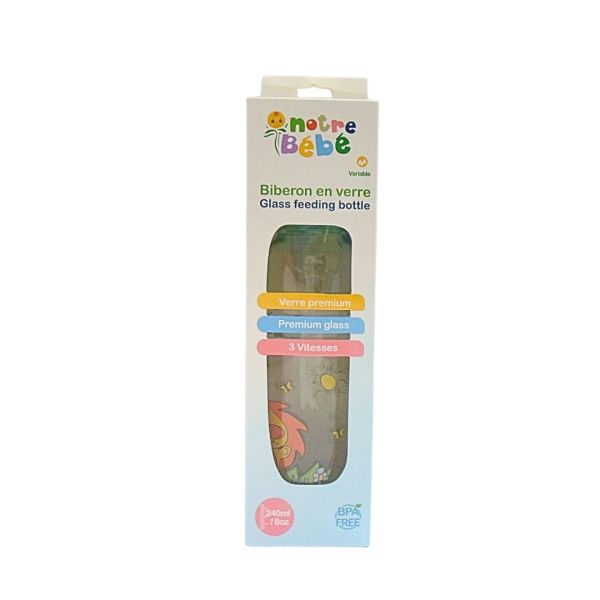Notre bebe bib en verre Gm 240ml