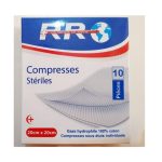 RR Compresse Steriles 20*20 Boite de 10 Pièces