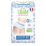 TADAM CULOTTES FUITES URINAIRES PLUS TAILLE L X 8