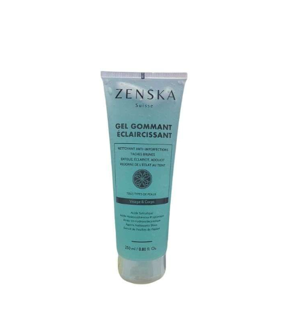 Zenska-gel-gommant-eclaicissant-250ml Zenska gel gommant eclaicissant 250ml – Image 1