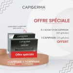 Capiderma Capiphan ongles & cheveux 60capsules = Capiphan 20 Gelules Offert