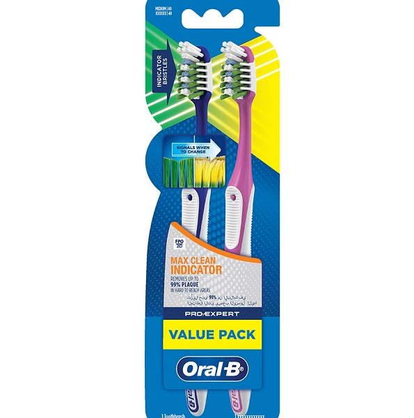 Oral-B Bad Pro-Expert Maxi Clean Indicateur Soft lot de 2